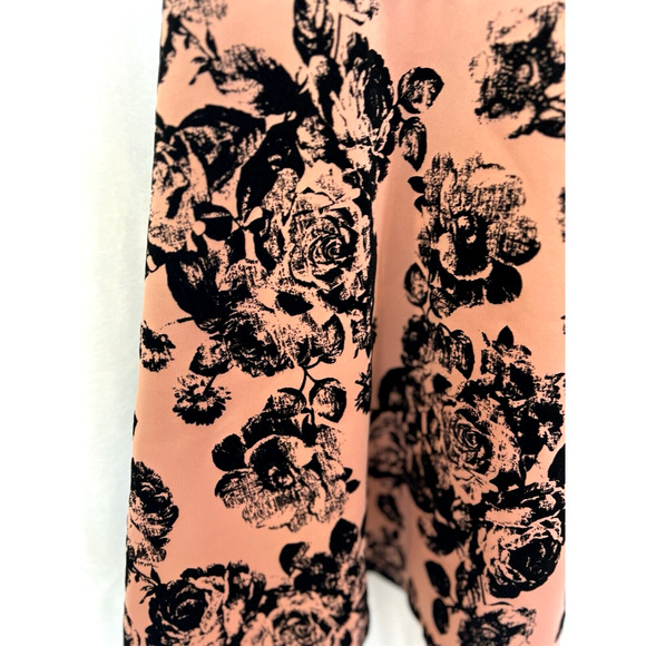 Y2K Vibe Lace Burnout Velvet Floral Mini Dress Size 1X Whimsygoth Feminine HOCO - Picture 6 of 12